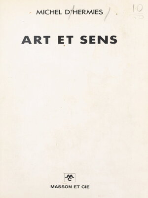 cover image of Art et sens
